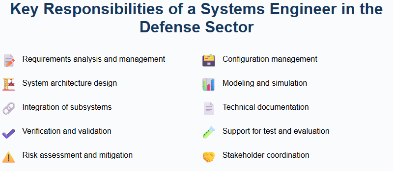 Key Responsibilities of a Systems Engineer in the Defense Sector