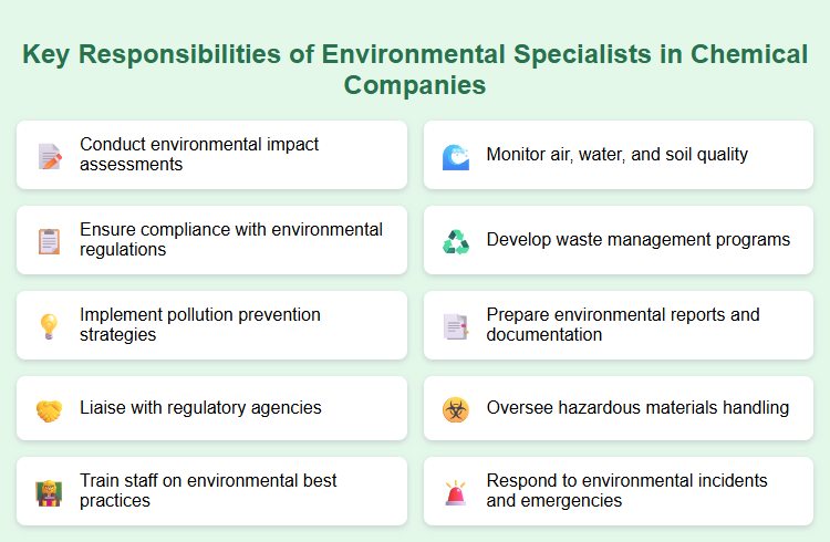Key Responsibilities of Environmental Specialists in Chemical Companies
