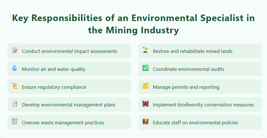 Key Responsibilities of an Environmental Specialist in the Mining Industry