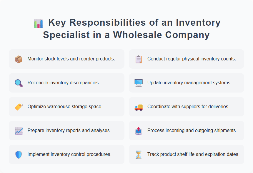 Key Responsibilities of an Inventory Specialist in a Wholesale Company