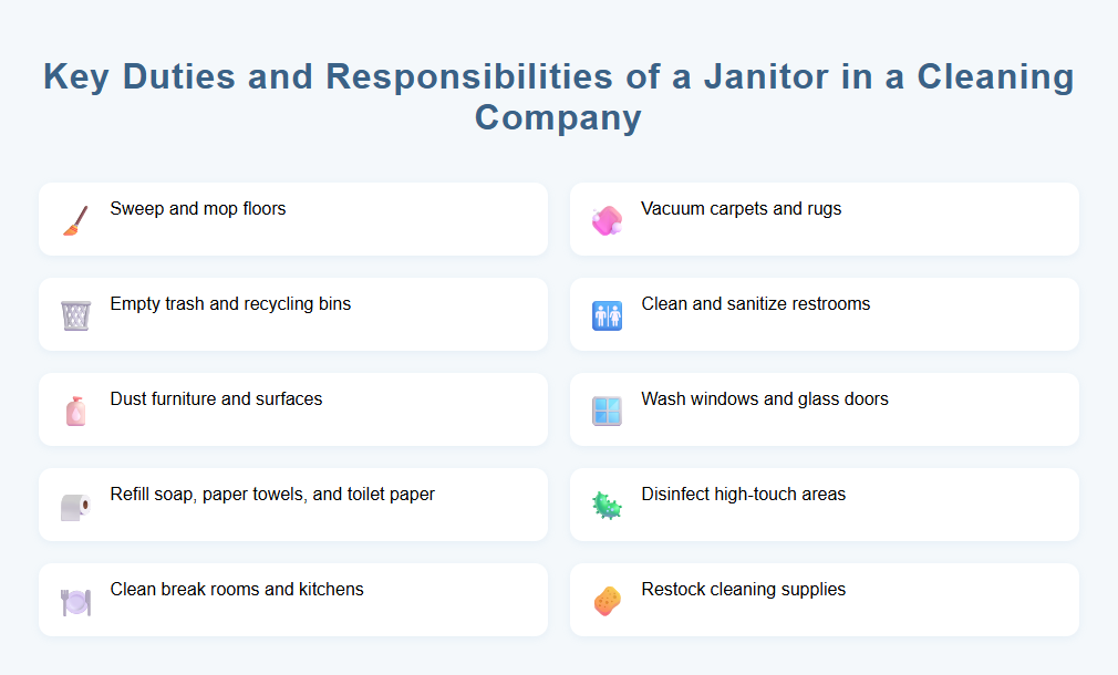 Key Duties and Responsibilities of a Janitor in a Cleaning Company