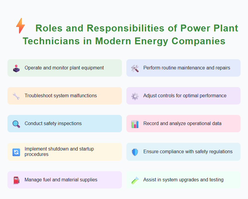 Roles and Responsibilities of Power Plant Technicians in Modern Energy Companies